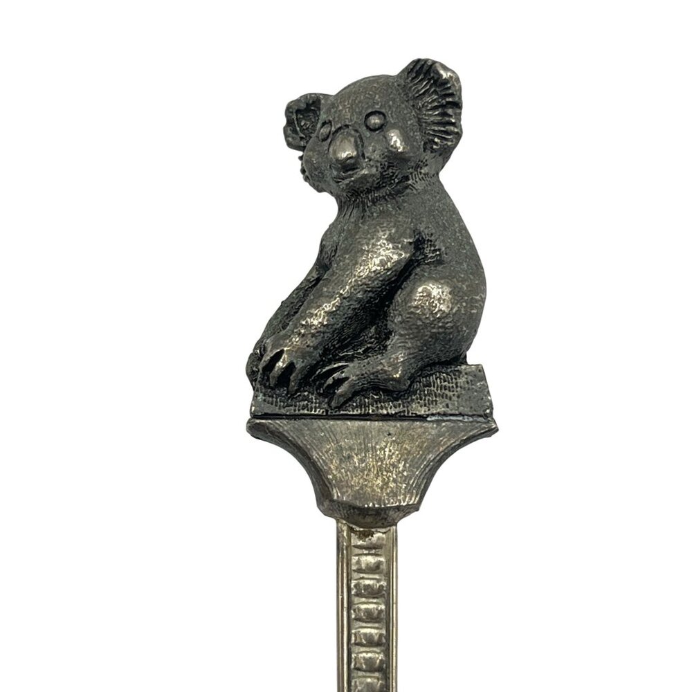 Vintage Silver Koala Souvenir Spoon Collectible Australian Wildlife B66